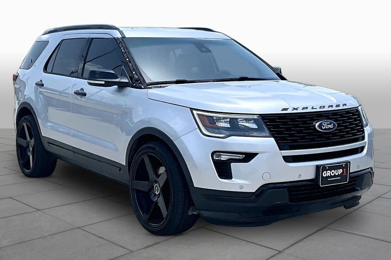 2019 Ford Explorer Sport Ingot Silver Metallic at AutoNation Chevrolet Gulf Fwy