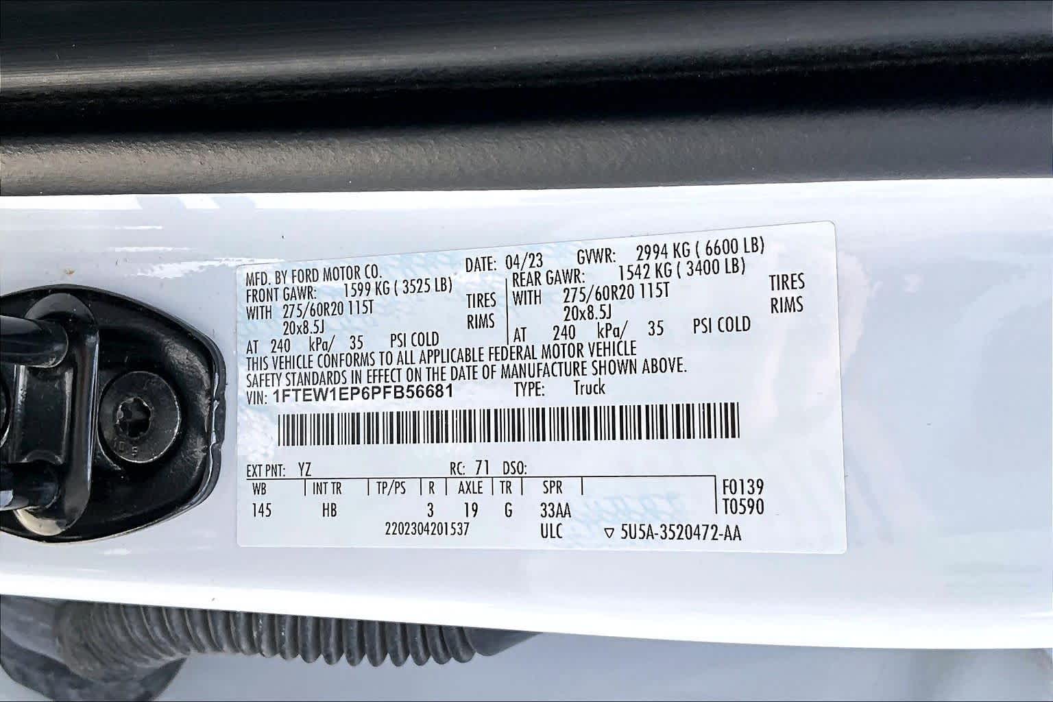 2023 Ford F-150 LARIAT Oxford White at Texan GMC Buick