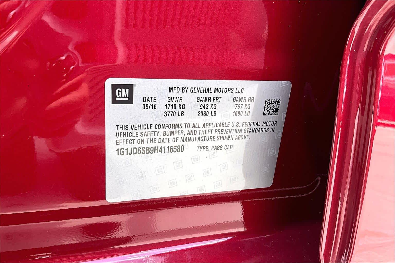 2017 Chevrolet Sonic LT Cajun Red Tintcoat at Westside Kia