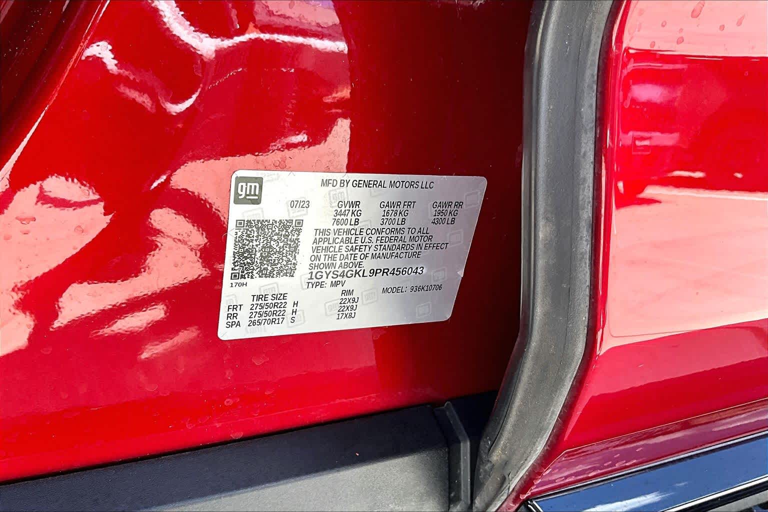 2023 Cadillac Escalade 4WD Sport Platinum Radiant Red Tintcoat at Westside Kia