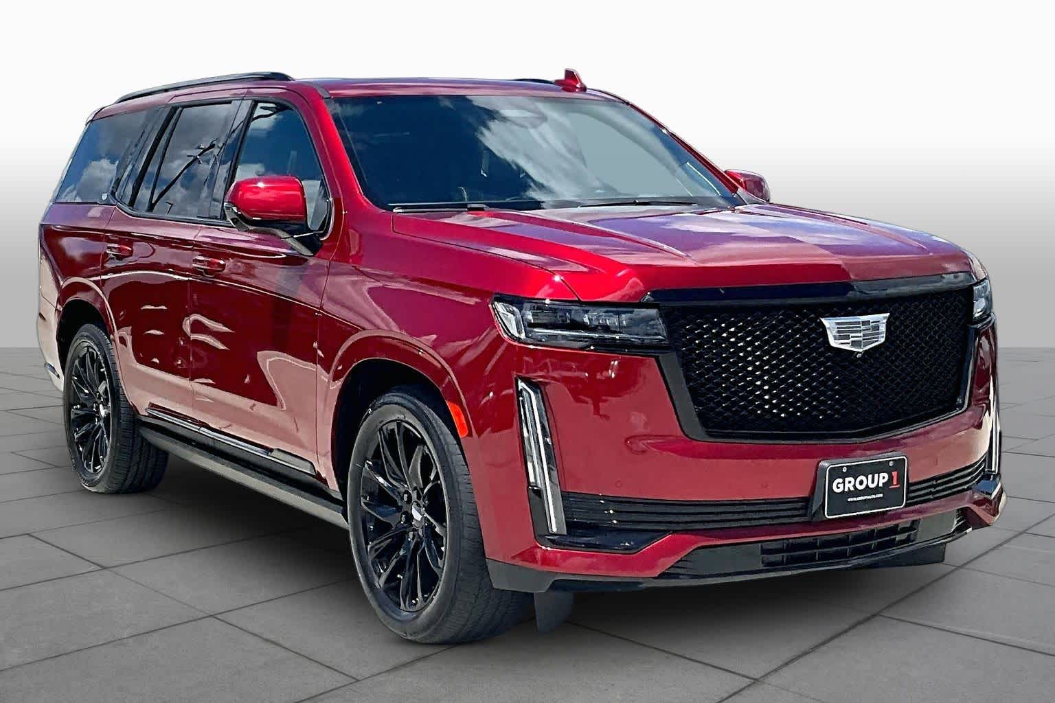 2023 Cadillac Escalade 4WD Sport Platinum Radiant Red Tintcoat at Westside Kia
