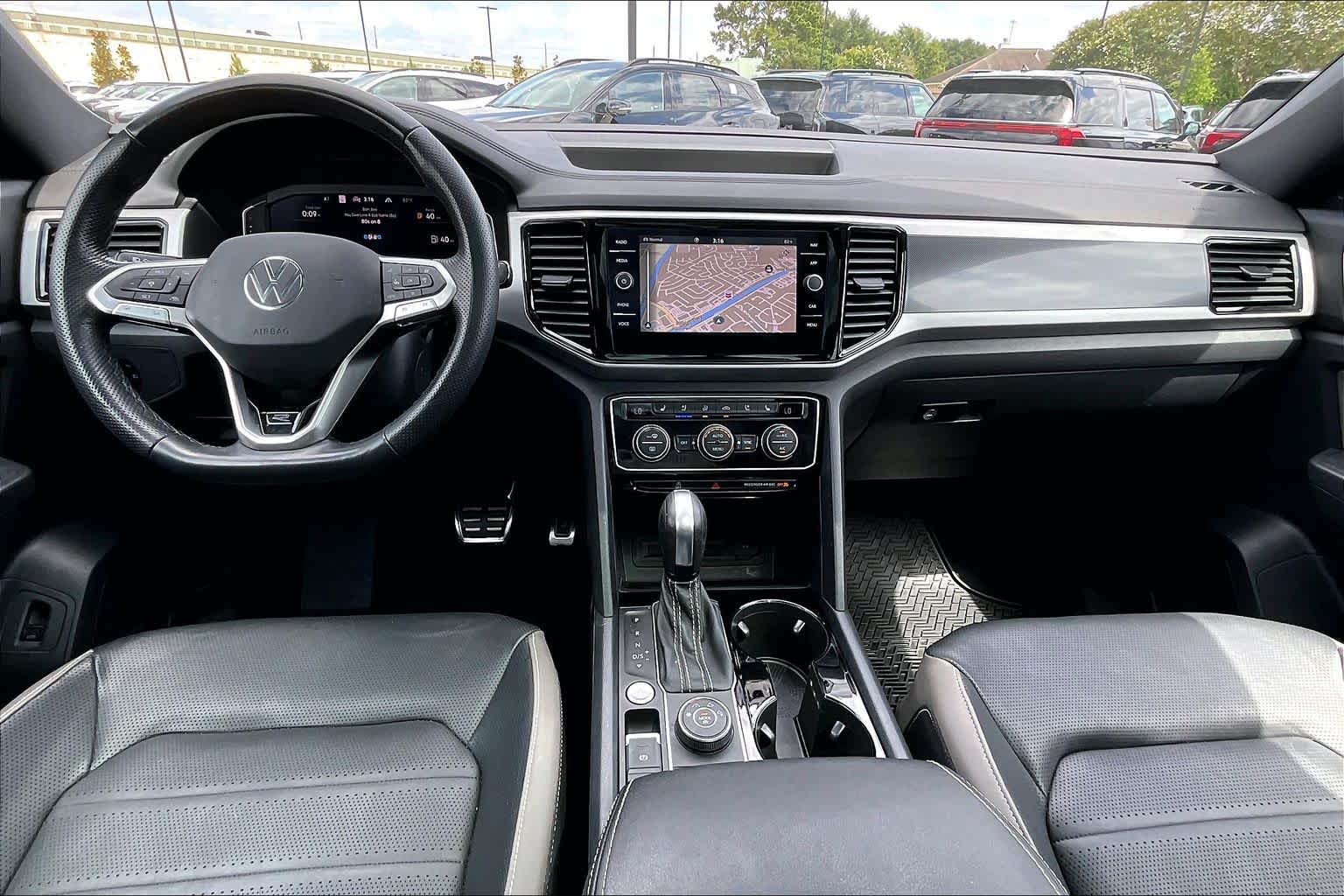 2023 Volkswagen Atlas Cross Sport 3.6L V6 SEL Premium R-Line Deep Black Pearl at HGreg Houston