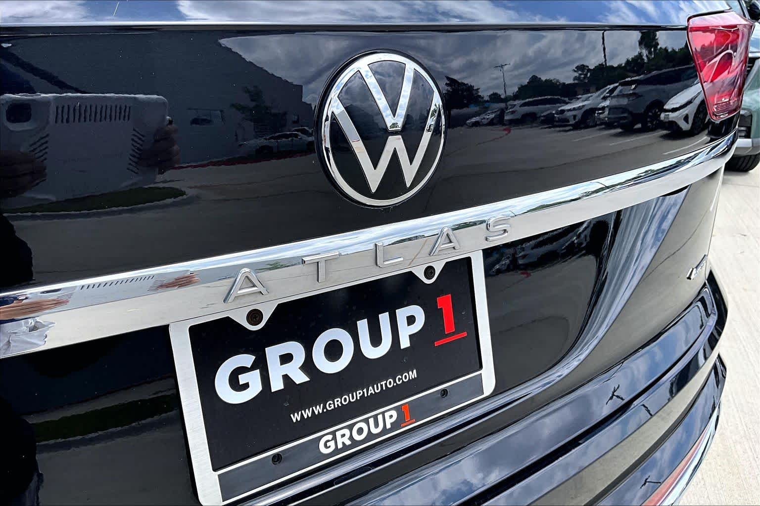 2023 Volkswagen Atlas Cross Sport 3.6L V6 SEL Premium R-Line Deep Black Pearl at HGreg Houston