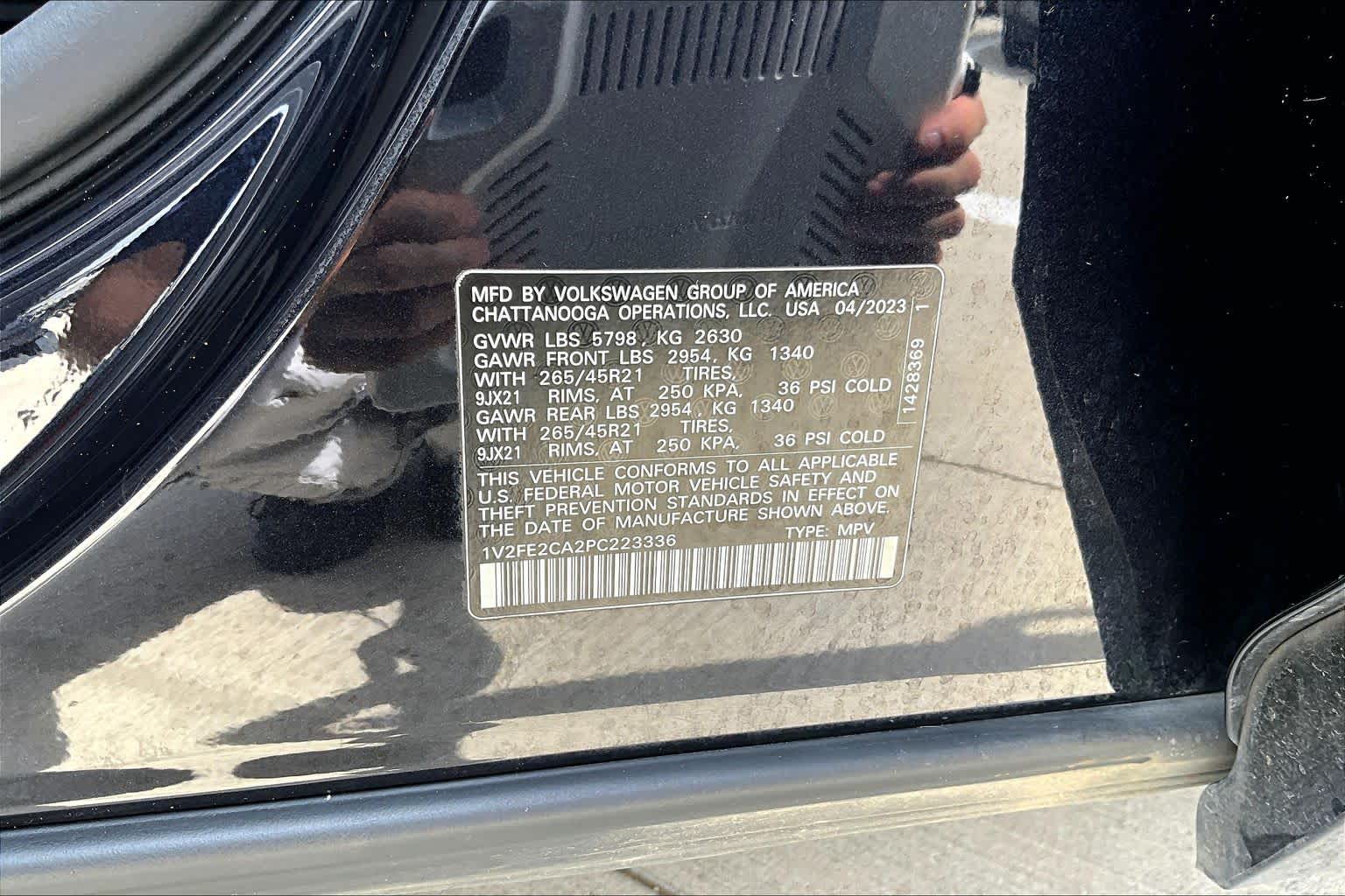 2023 Volkswagen Atlas Cross Sport 3.6L V6 SEL Premium R-Line Deep Black Pearl at HGreg Houston