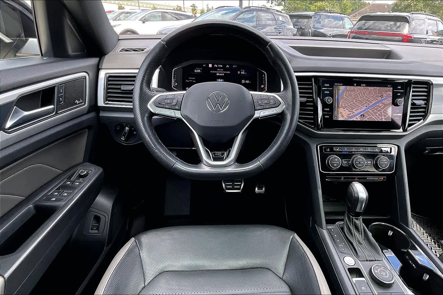 2023 Volkswagen Atlas Cross Sport 3.6L V6 SEL Premium R-Line Deep Black Pearl at HGreg Houston