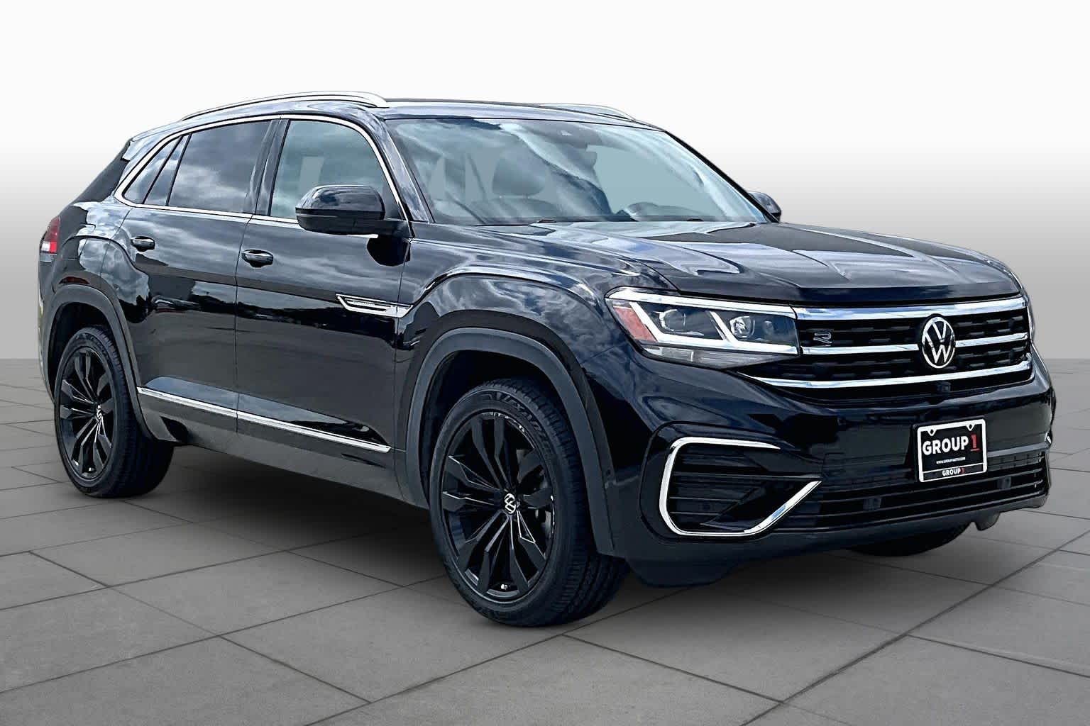 2023 Volkswagen Atlas Cross Sport 3.6L V6 SEL Premium R-Line Deep Black Pearl at HGreg Houston