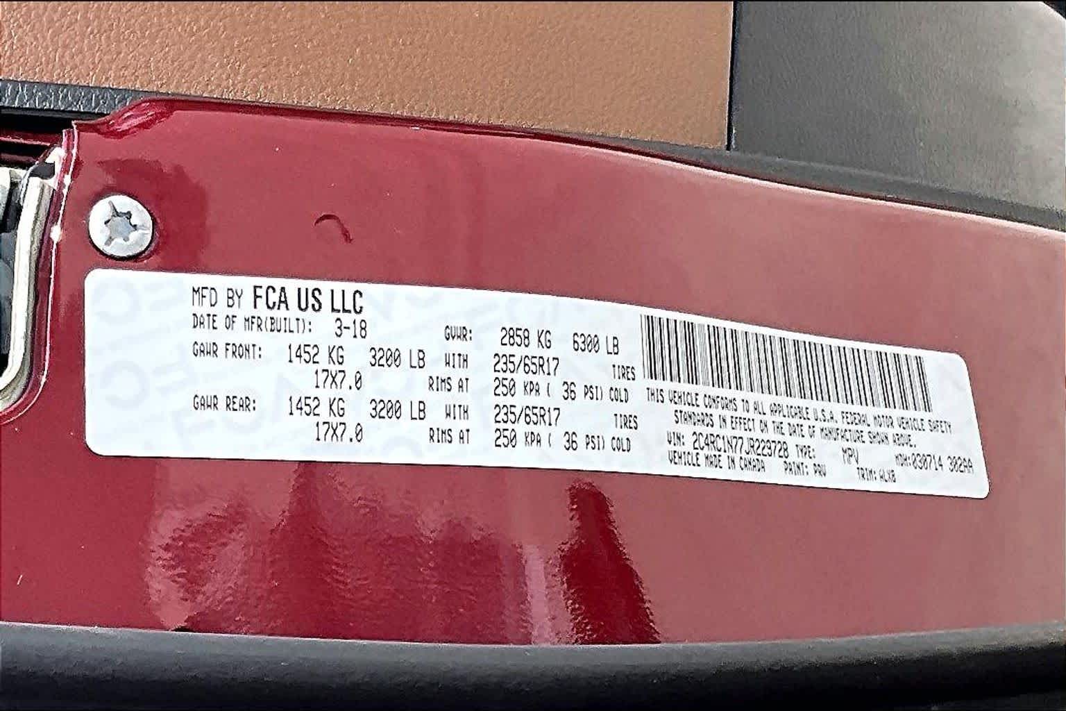 2018 Chrysler Pacifica Hybrid Limited Velvet Red Pearlcoat at Group 1 Toyota Southwest