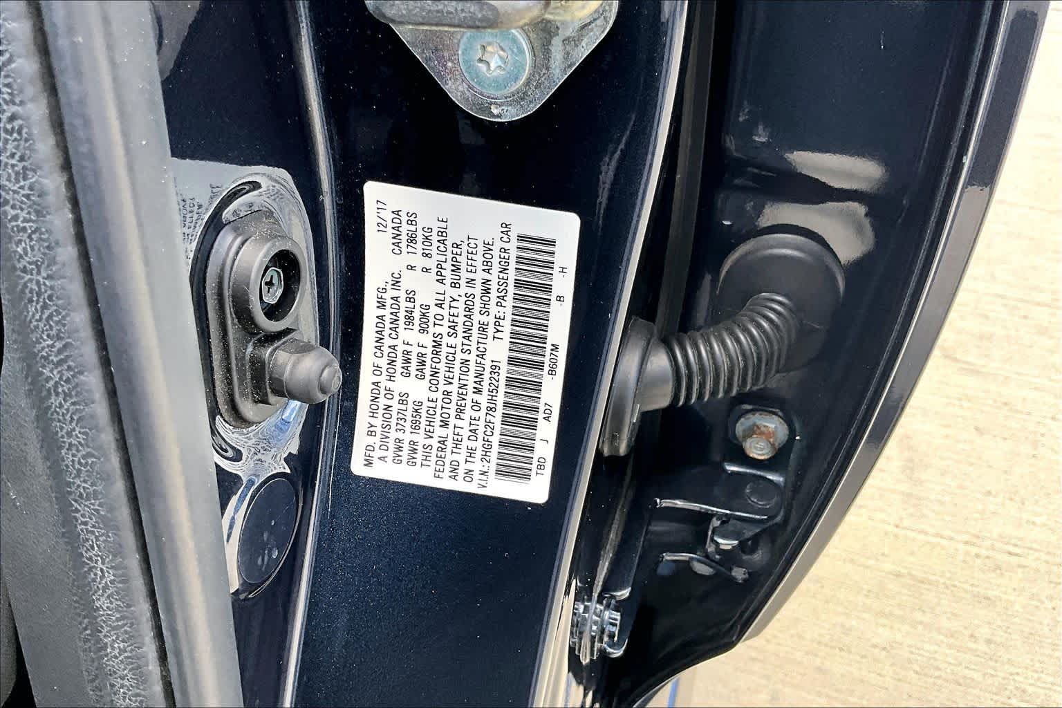 2018 Honda Civic Sedan EX Modern Steel Metallic at HGreg Houston