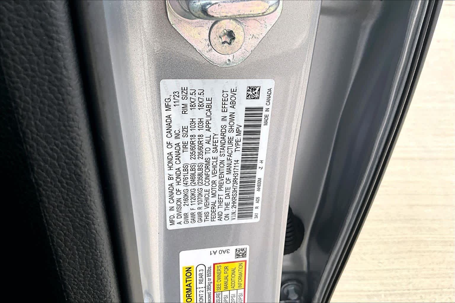 2024 Honda CR-V EX-L Lunar Silver Metallic at AutoNation Chevrolet Gulf Fwy