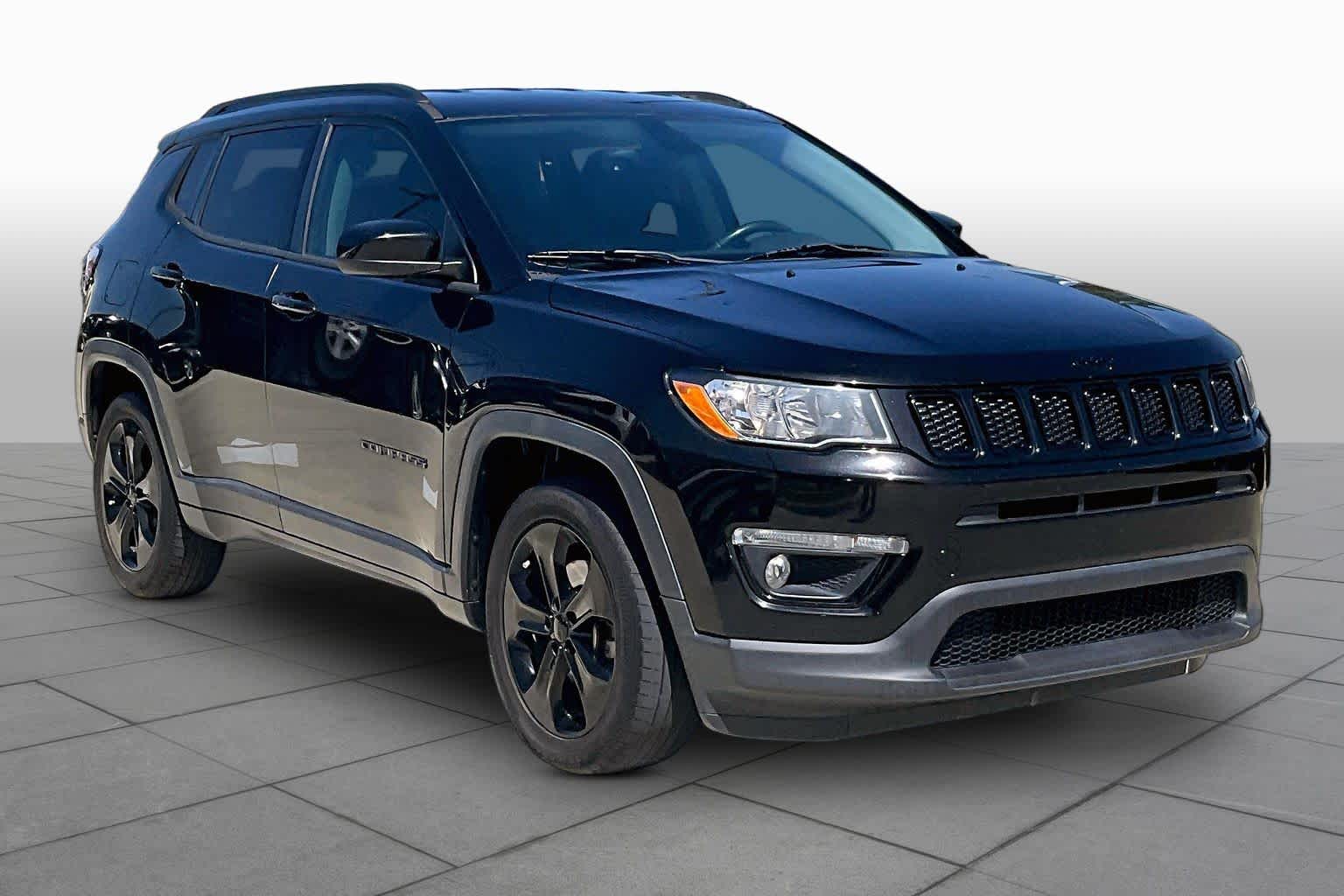 2018 Jeep Compass Altitude Diamond Black Crystal Pearlcoat at Mac Haik CDJR North Houston