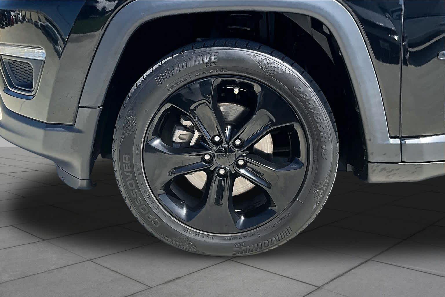 2018 Jeep Compass Altitude Diamond Black Crystal Pearlcoat at Mac Haik CDJR North Houston
