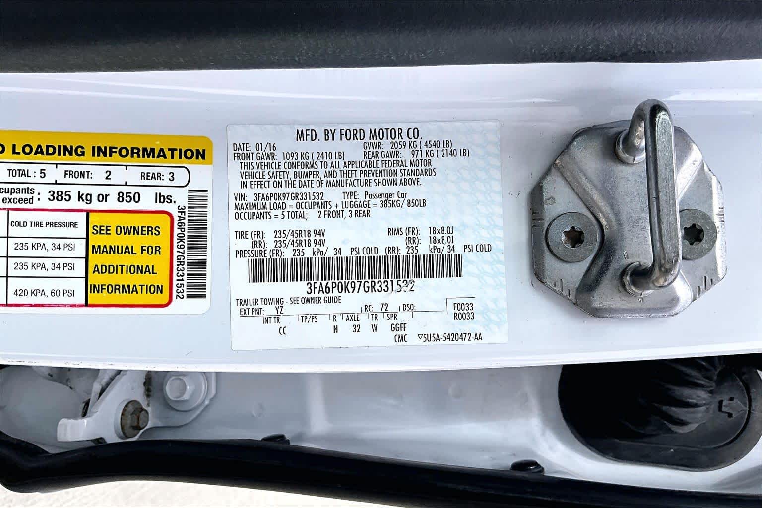 2016 Ford Fusion photo 31 of 31