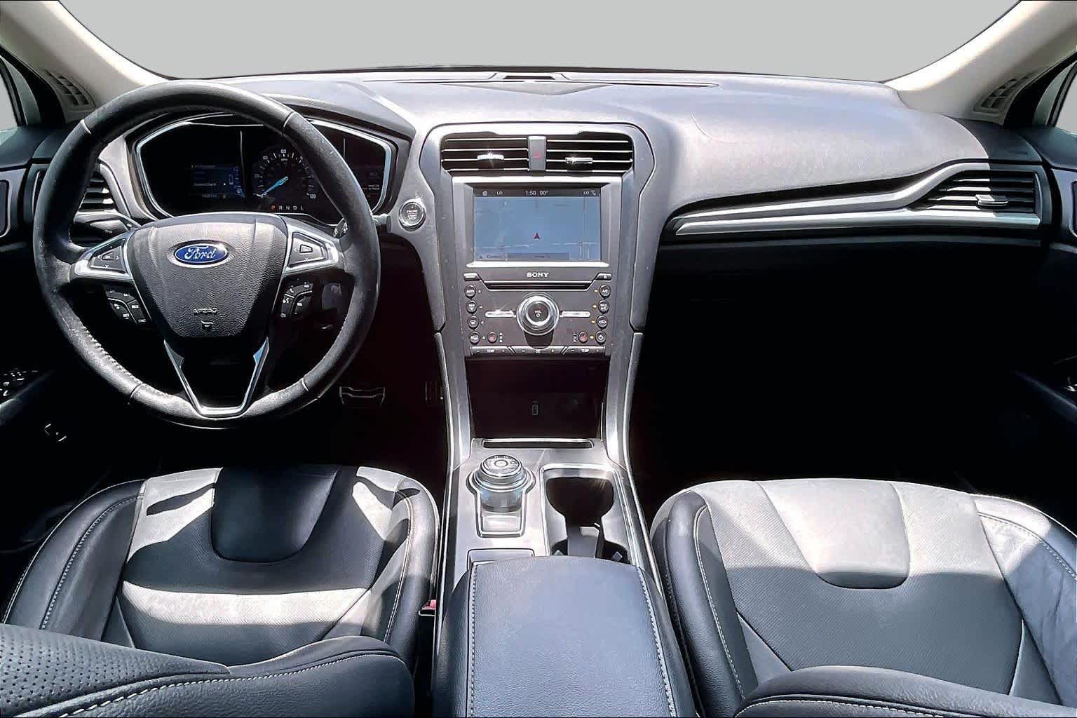 2017 Ford Fusion Energi Titanium White Platinum Metallic Tri-Coat at Beck & Masten Kia