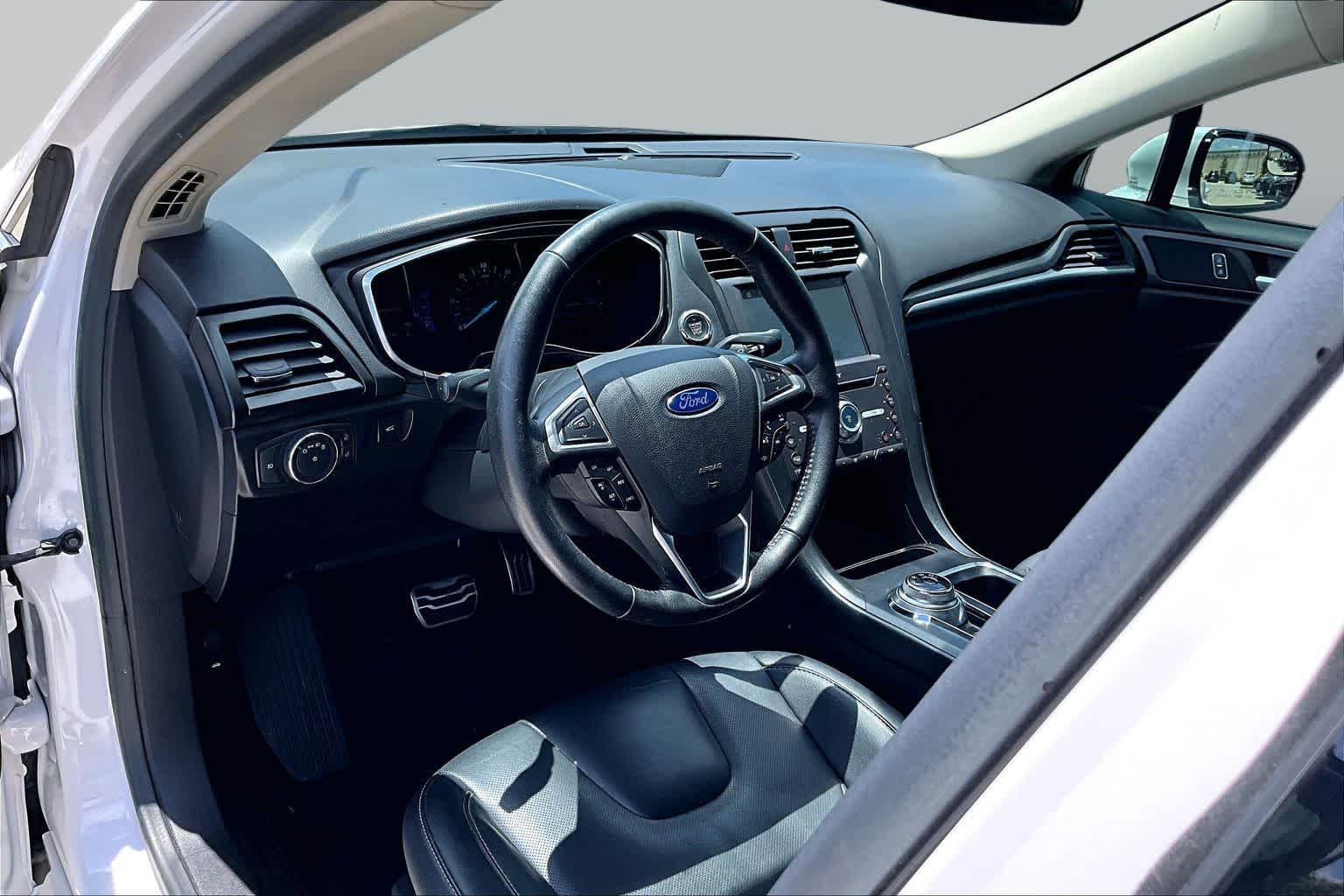 2017 Ford Fusion Energi Titanium White Platinum Metallic Tri-Coat at Beck & Masten Kia