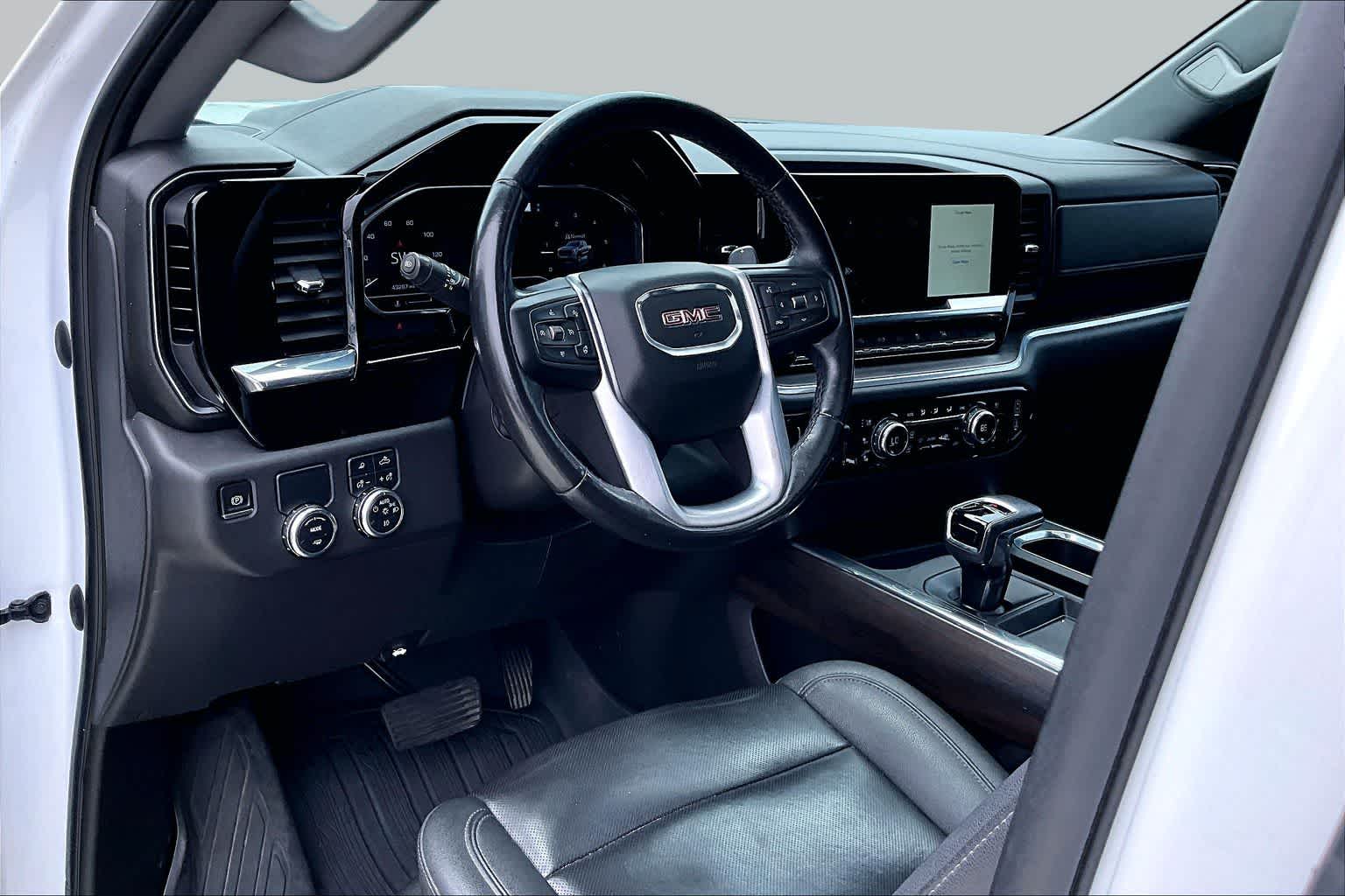 2022 GMC Sierra 1500 SLT White Frost Tricoat at Texan GMC Buick