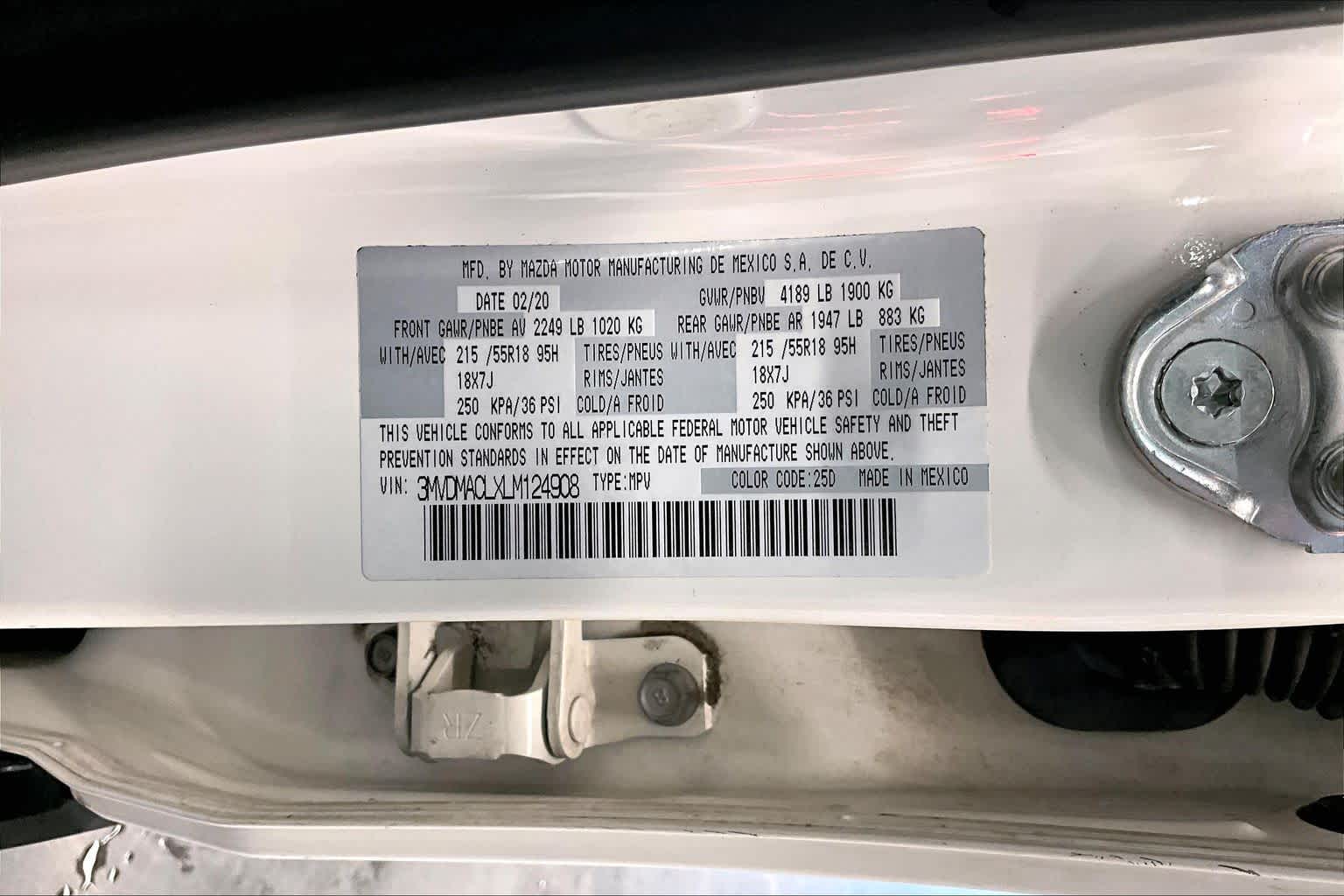 2020 Mazda CX-30 Select Package Snowflake White Pearl Mica at AutoNation USA Katy