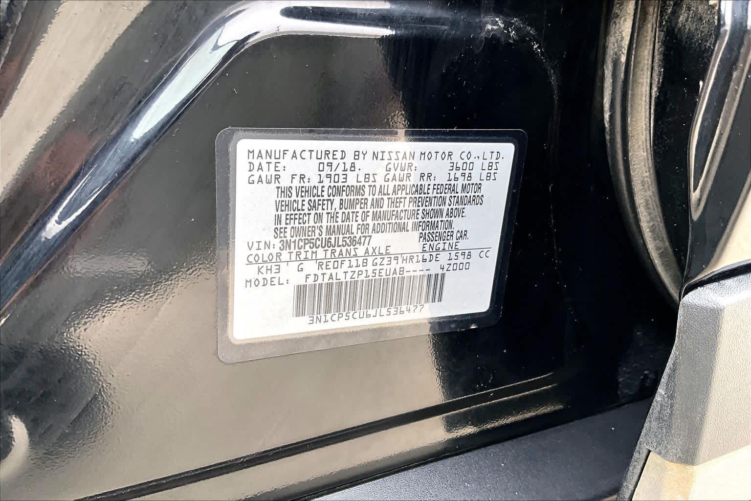 2018 Nissan Kicks SR Super Black at Group 1 Toyota Southwest