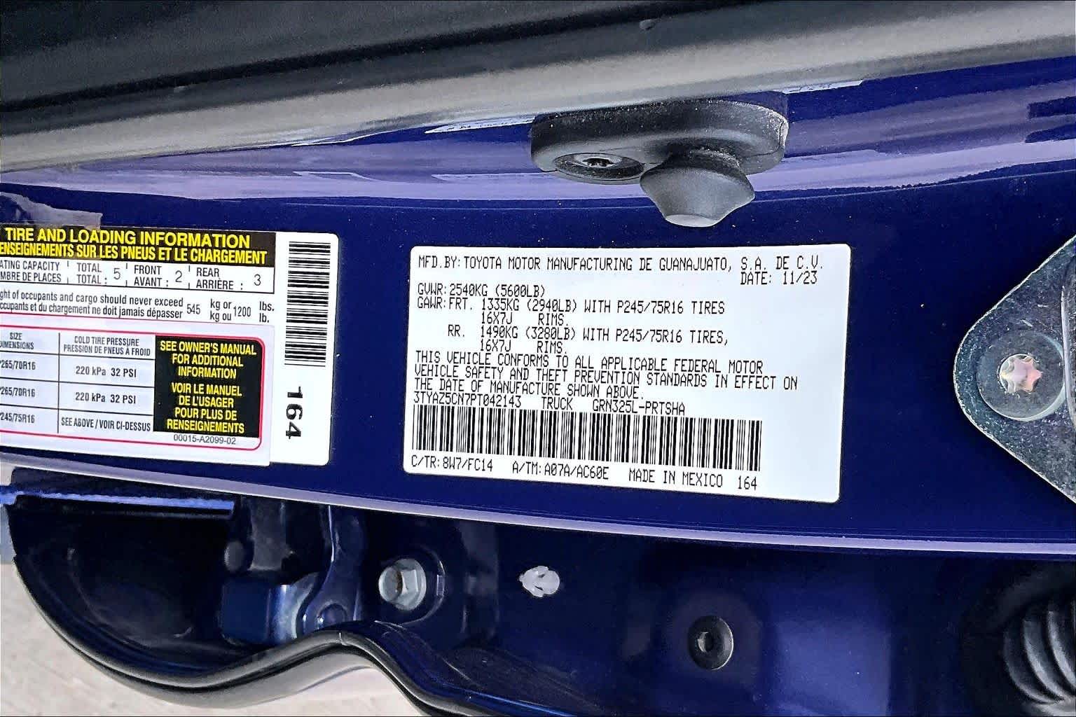 2023 Toyota Tacoma SR5 Blue Crush Metallic at Group 1 Toyota Southwest