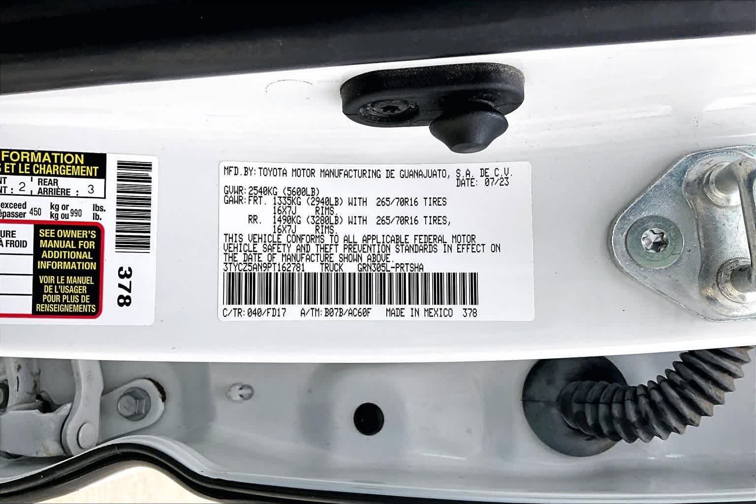 2023 Toyota Tacoma photo 63 of 67