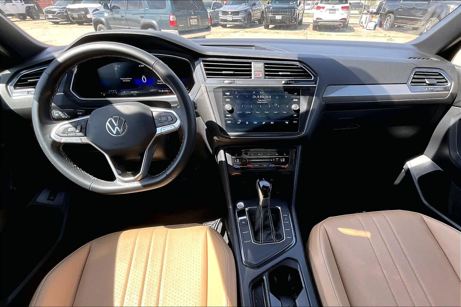 2023 Volkswagen Tiguan SE DEEP BLACK PEARL EFFECT at AutoNation Ford Gulf Fwy