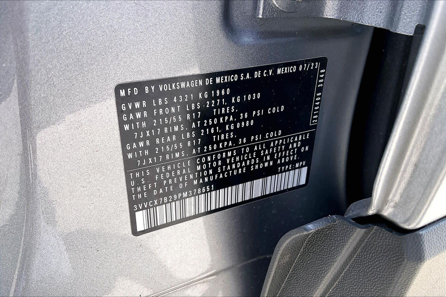 2023 Volkswagen Taos S Pyrite Silver Metallic at Lexus Southwest Houston