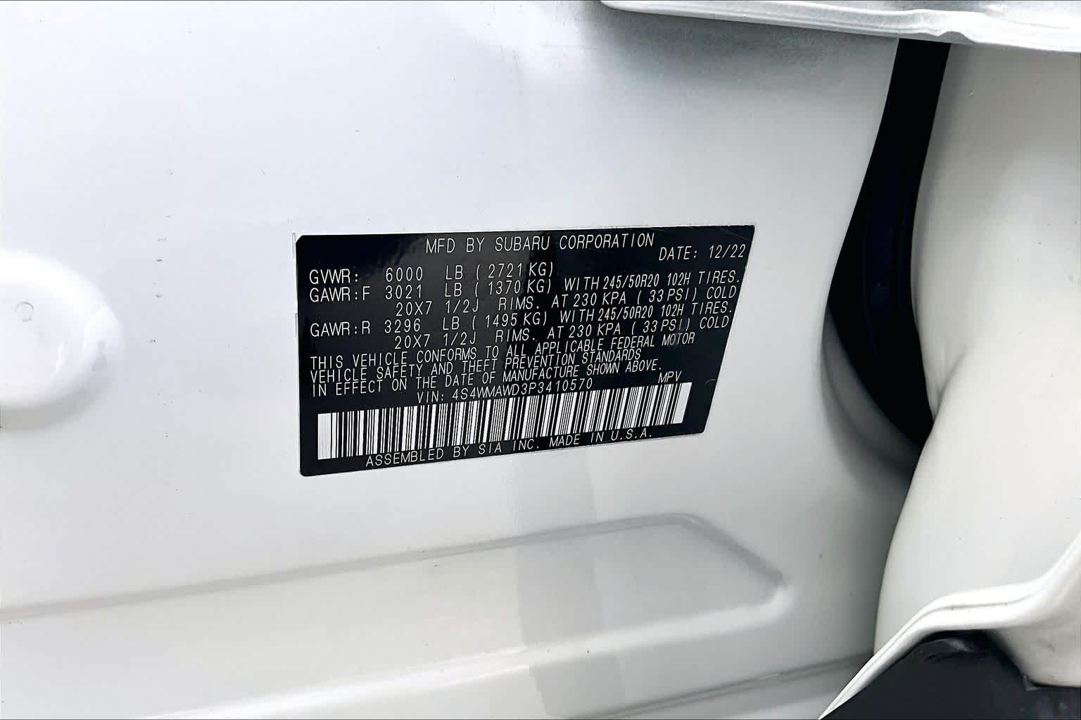 2023 Subaru Ascent Touring Crystal White Pearl at Auto Boutique Texas