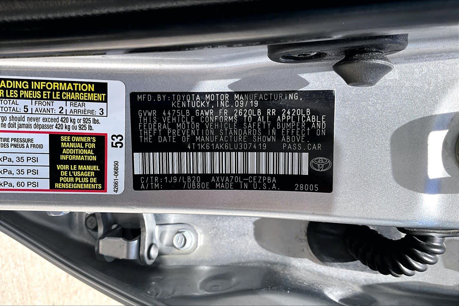 2020 Toyota Camry photo 32 of 32