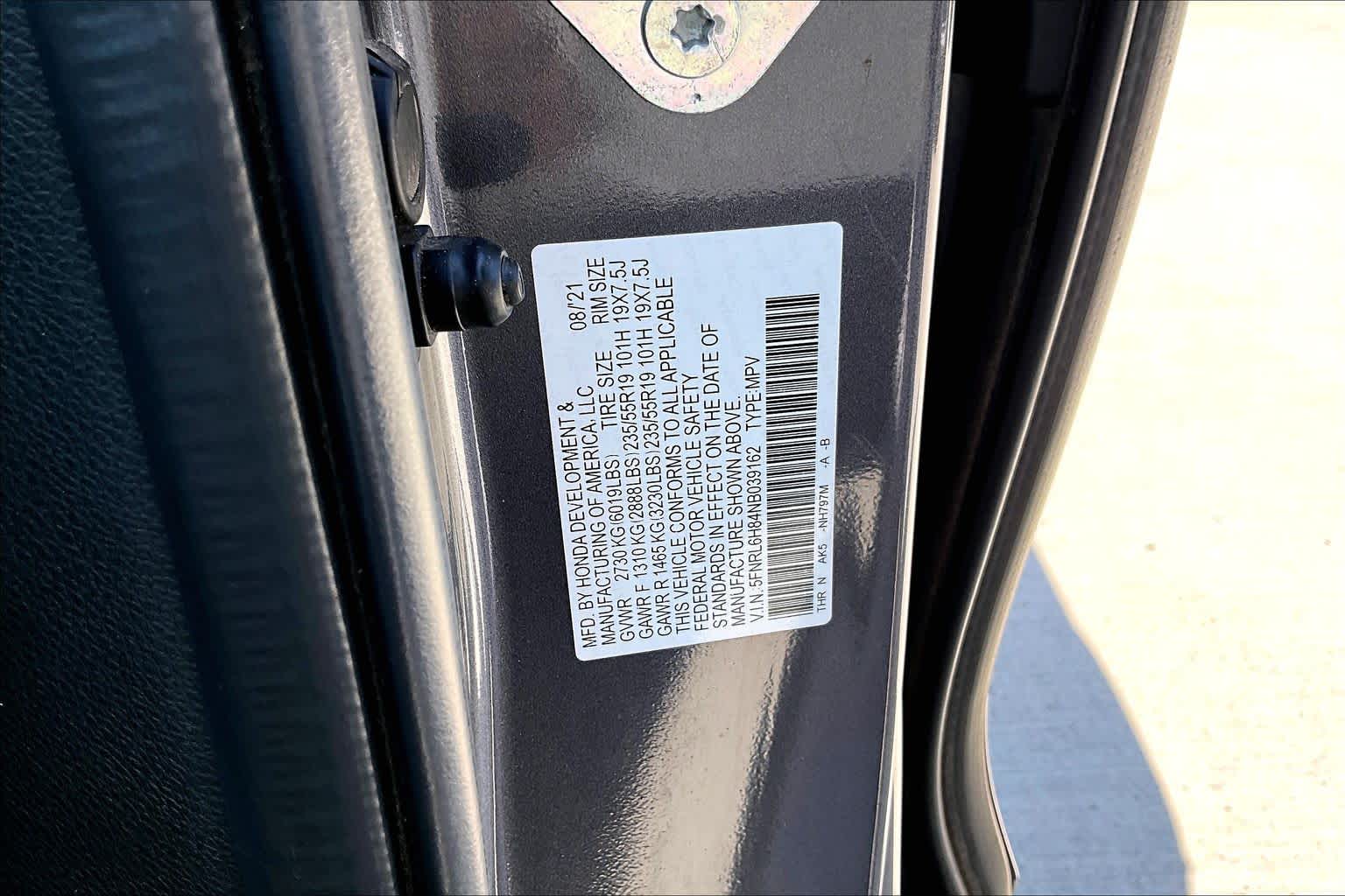 2022 Honda Odyssey Touring Modern Steel Metallic at Honda of Clear Lake