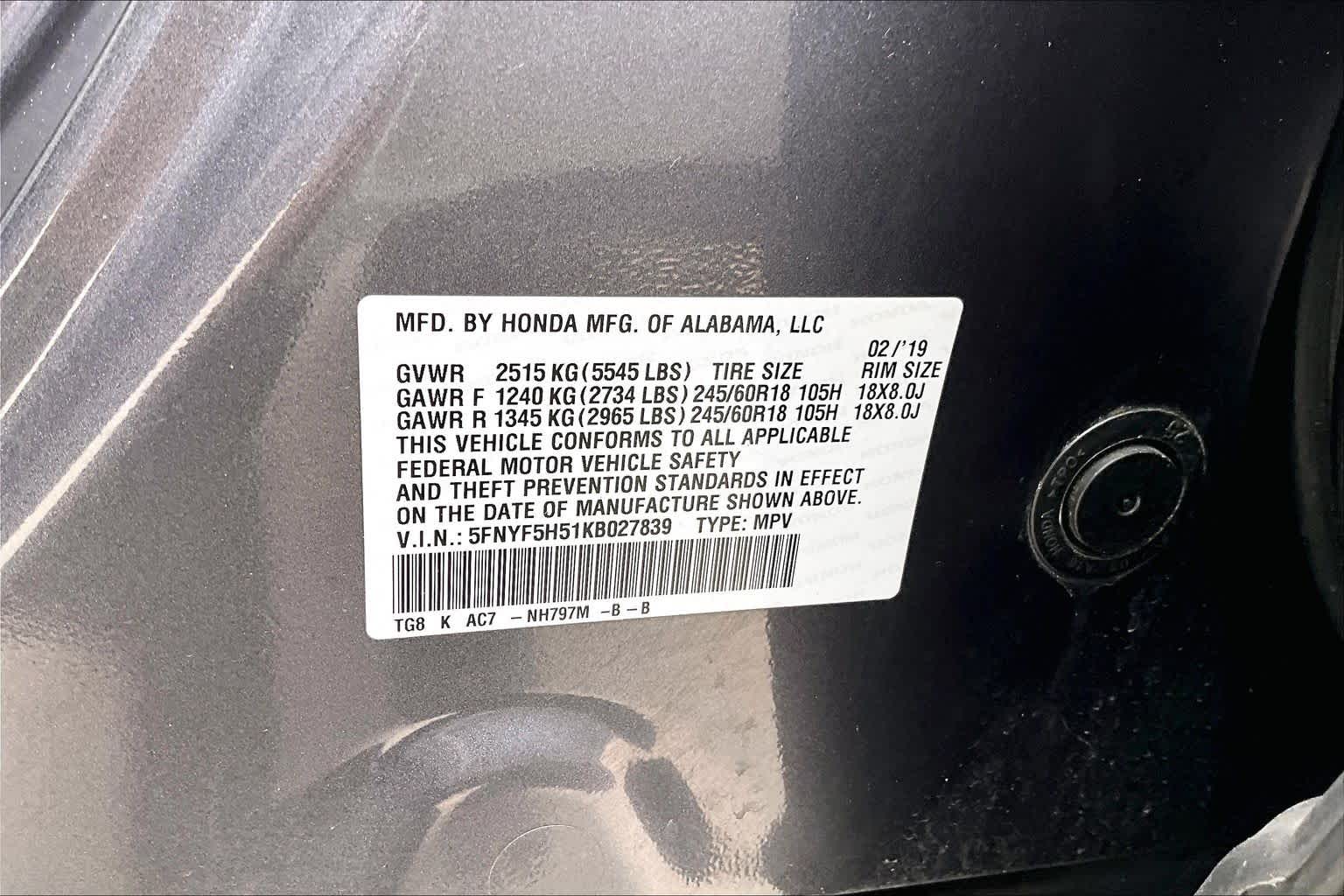 2019 Honda Pilot photo 33 of 33