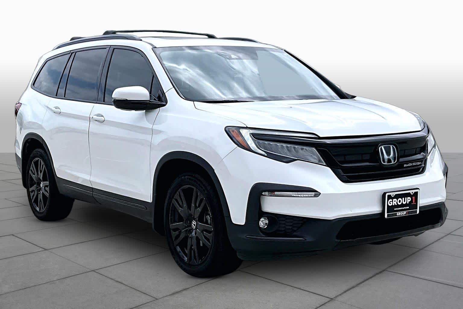 2021 Honda Pilot Black Edition Platinum White Pearl at Beck & Masten Kia