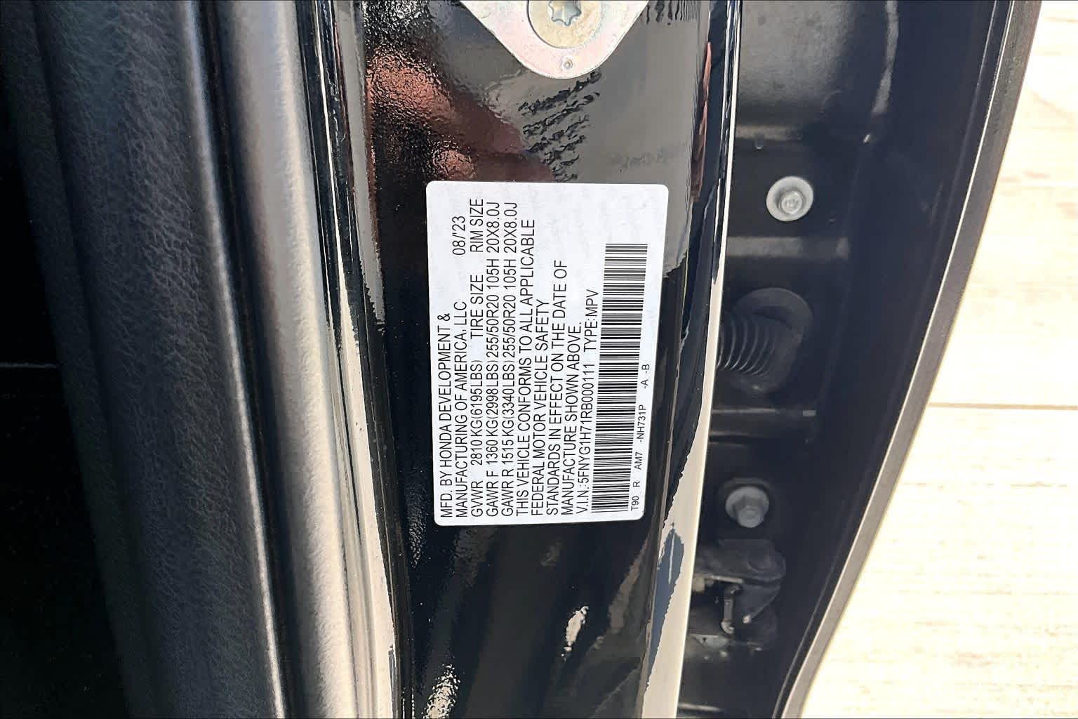 2024 Honda Pilot Touring Crystal Black Pearl at Tomball Ford