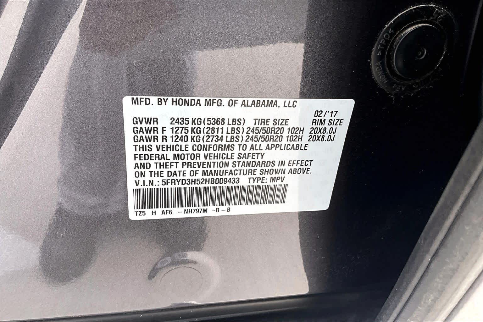 2017 Acura MDX w/Technology Pkg Black Copper Pearl at AutoNation USA Katy