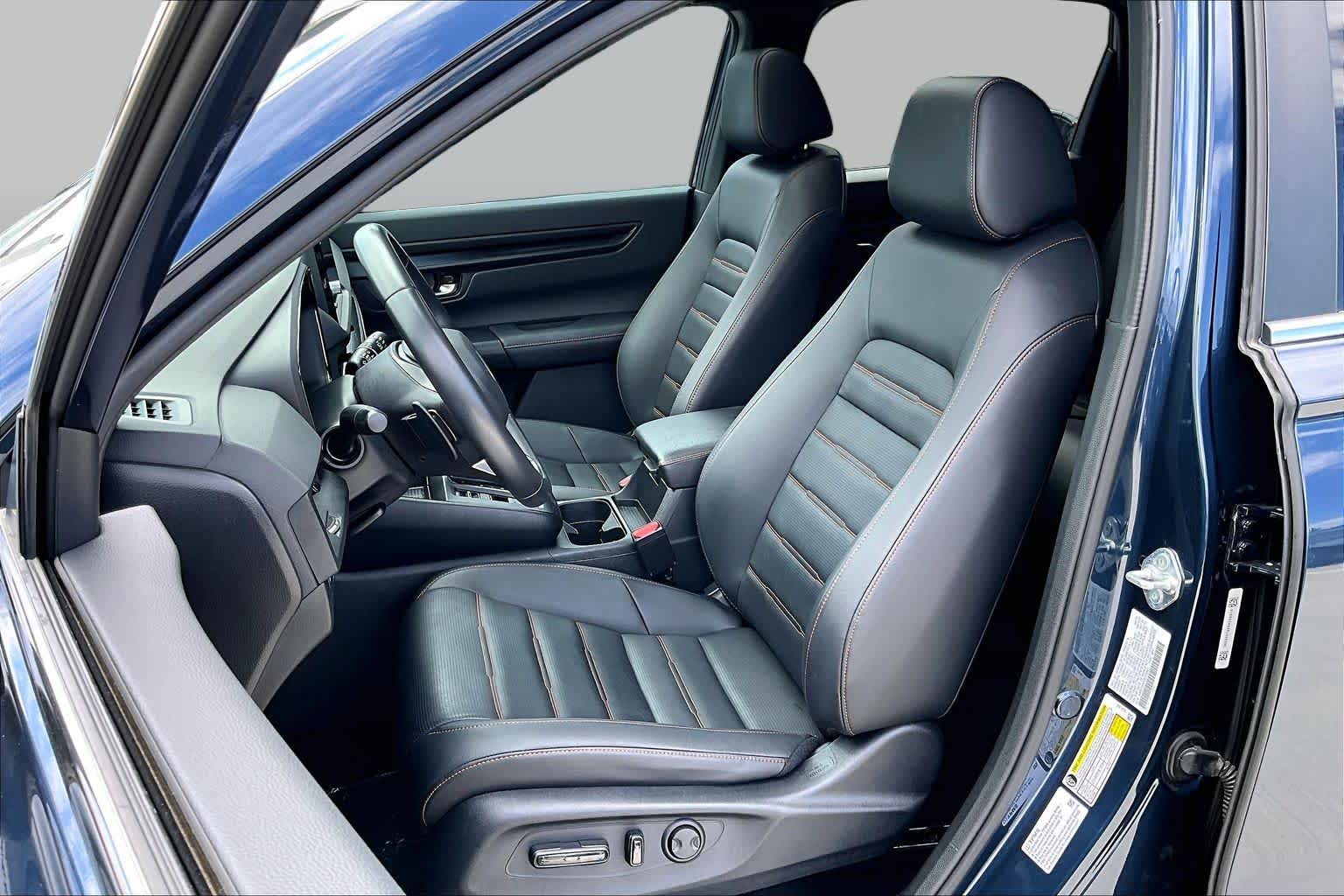 2024 Honda CR-V Hybrid Sport-L Canyon River Blue Metallic at Texan GMC Buick