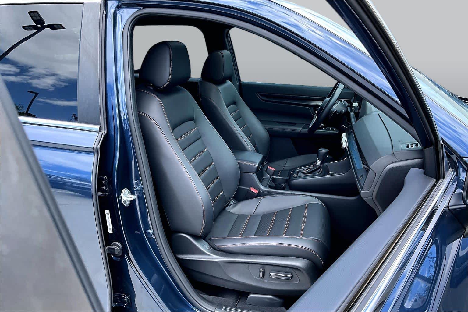 2024 Honda CR-V Hybrid Sport-L Canyon River Blue Metallic at Texan GMC Buick