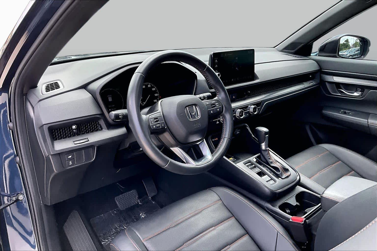 2024 Honda CR-V Hybrid Sport-L Canyon River Blue Metallic at Texan GMC Buick