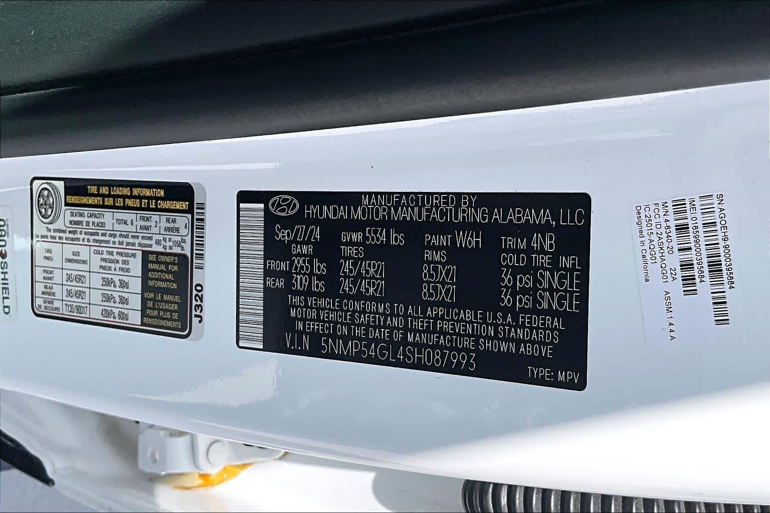 2025 Hyundai Santa Fe Calligraphy Serenity White at AutoNation Chrysler Jeep Dodge Ram Spring