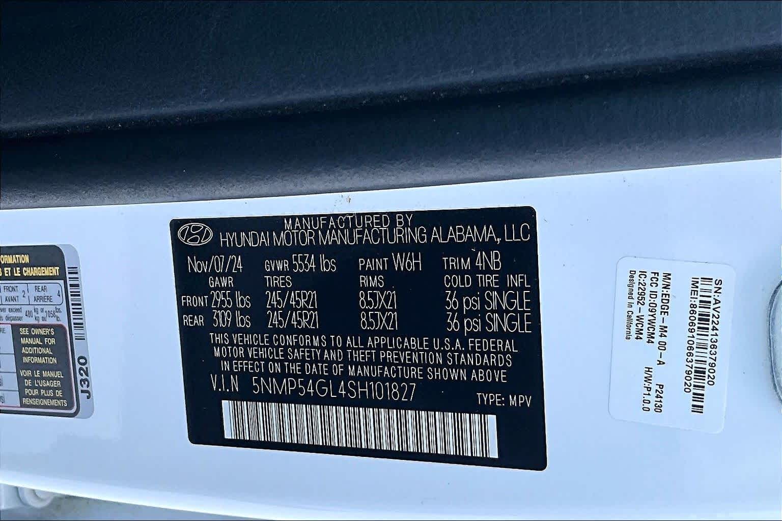 2025 Hyundai Santa Fe Calligraphy Serenity White at Tomball Ford
