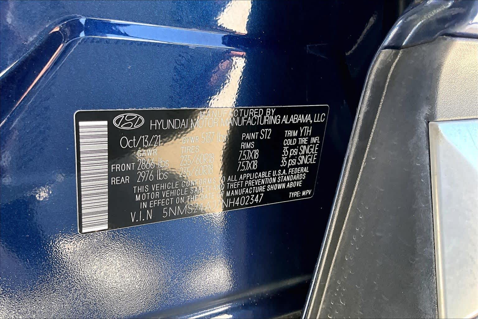 2022 Hyundai Santa Fe SEL Stormy Sea at Honda of Clear Lake
