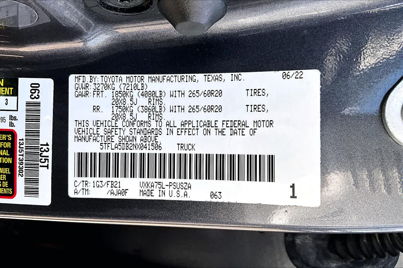 2022 Toyota Tundra photo 37 of 37