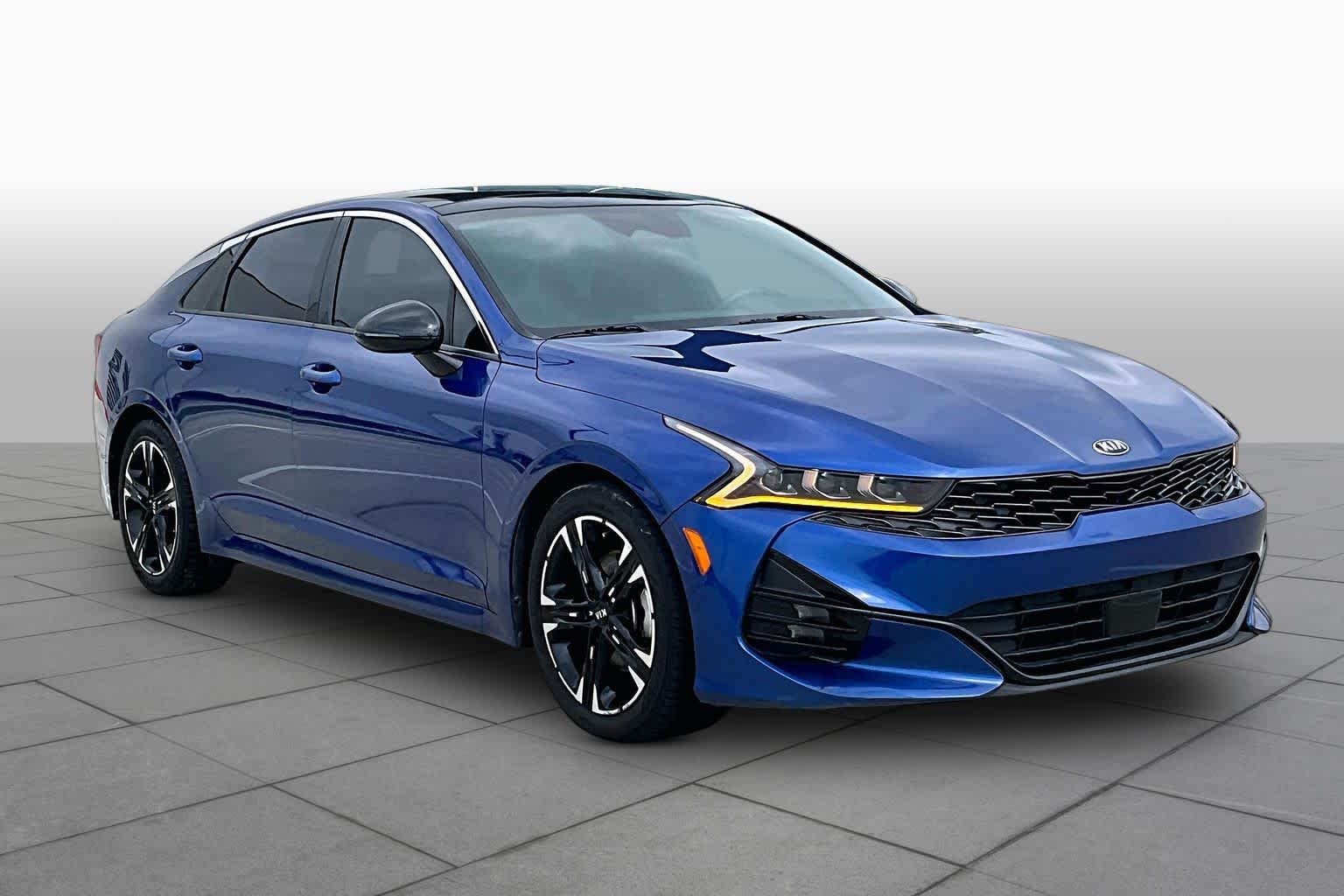 2021 Kia K5 GT-Line Sapphire Blue at HGreg Houston