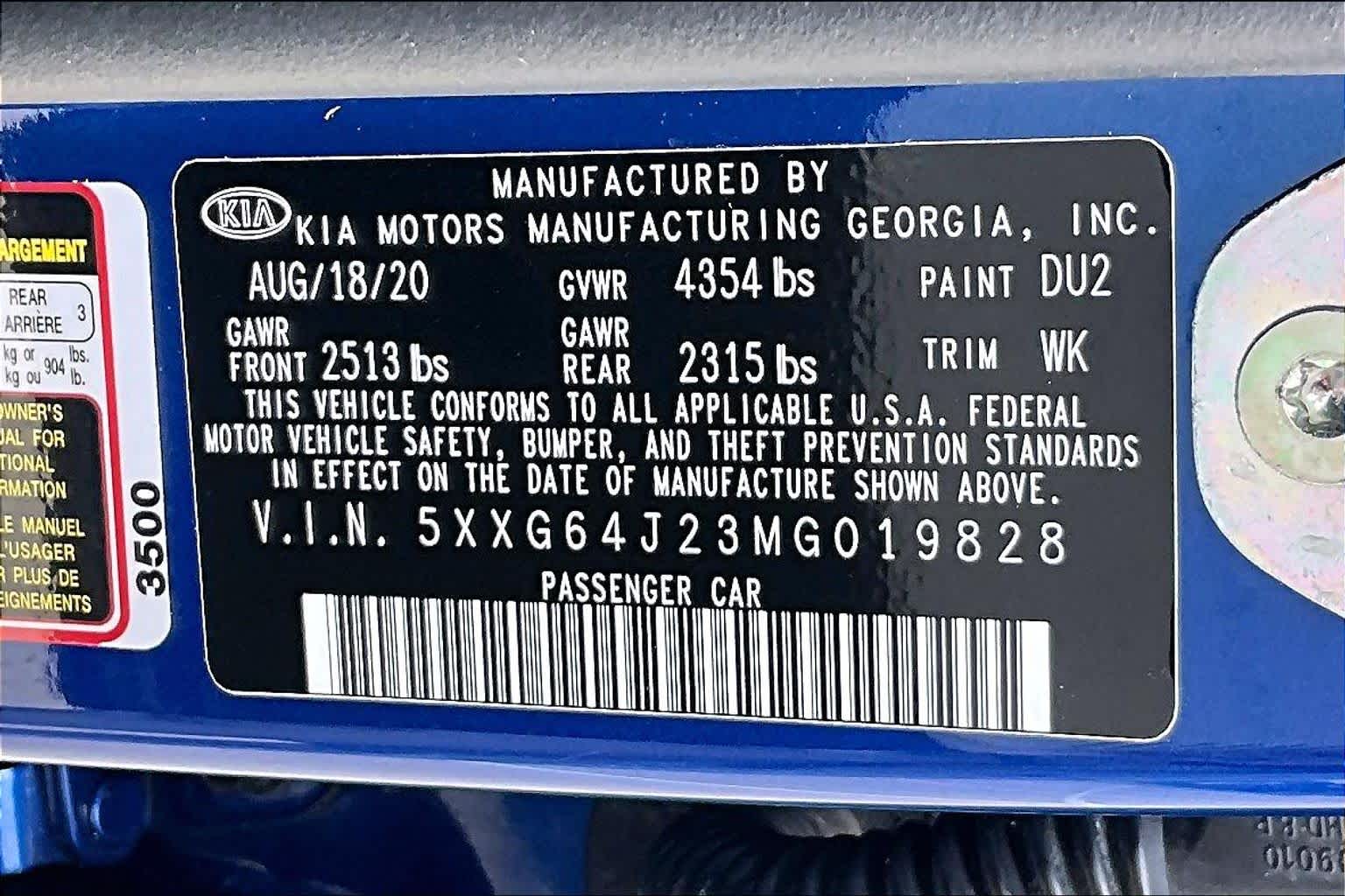 2021 Kia K5 GT-Line Sapphire Blue at HGreg Houston