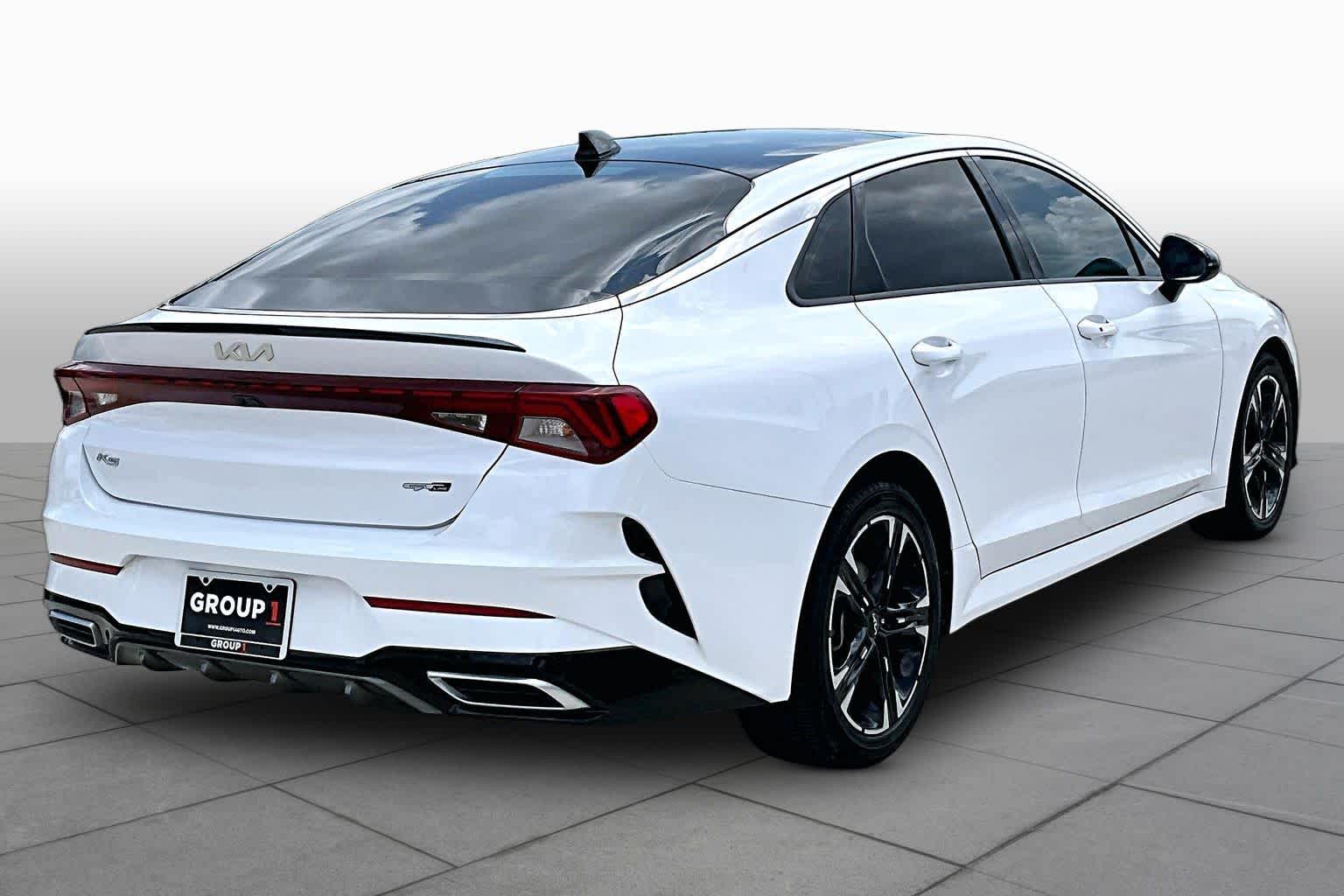 2022 Kia K5 GT-Line Glacial White Pearl at HGreg Houston