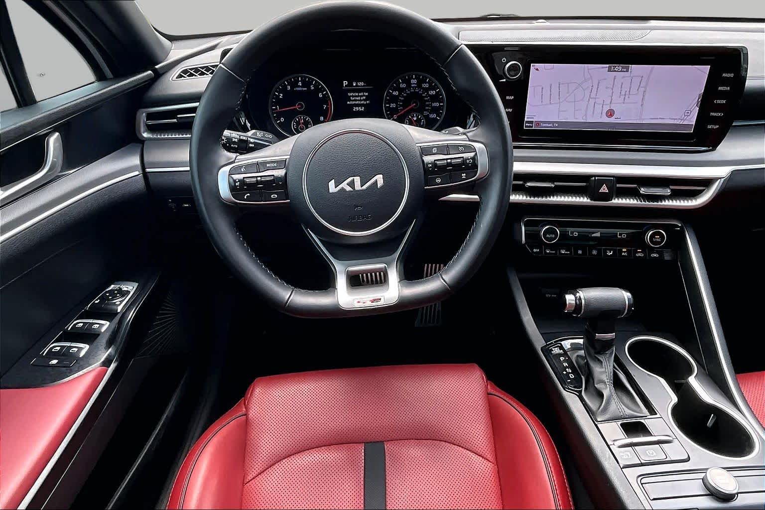 2022 Kia K5 GT-Line Glacial White Pearl at HGreg Houston