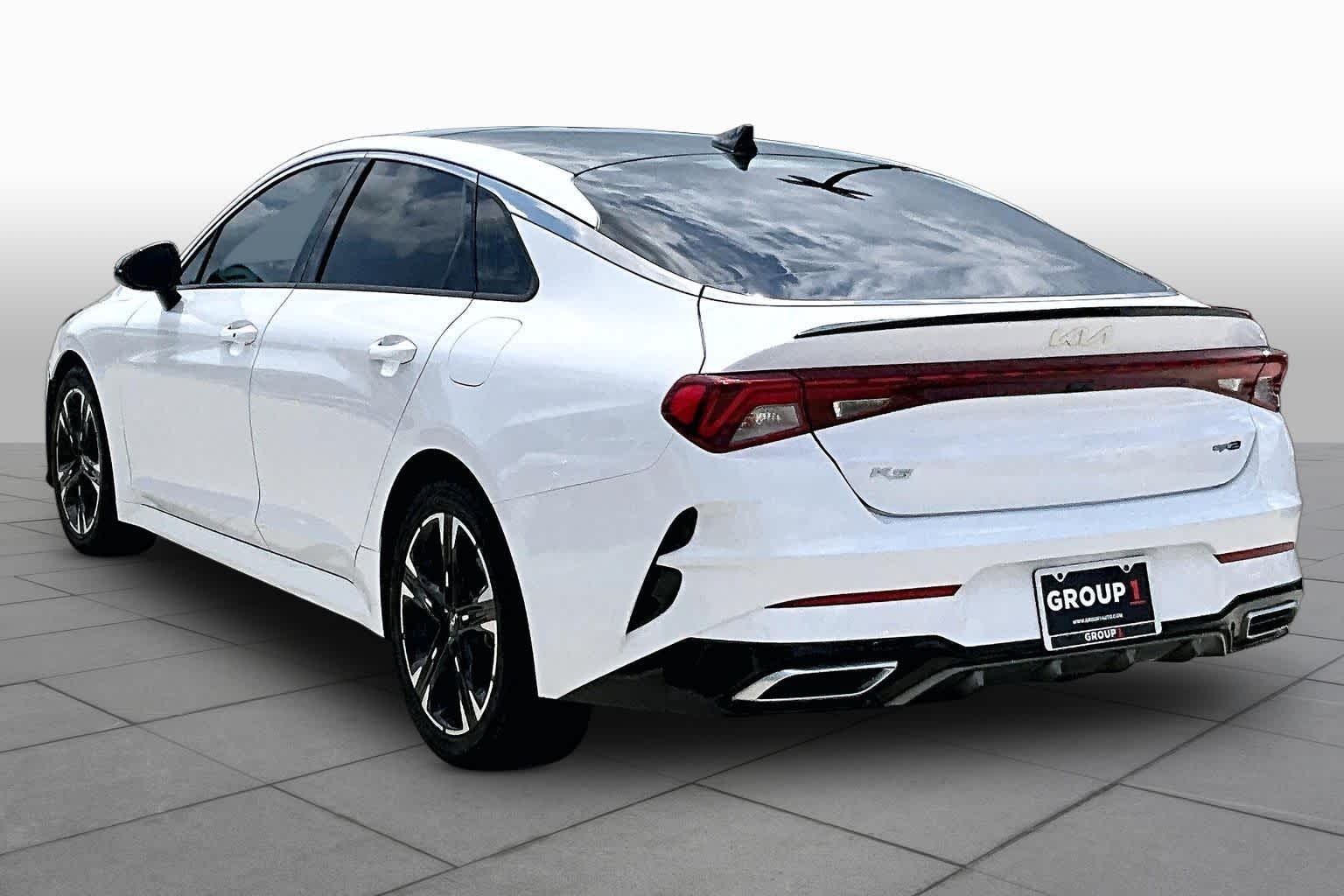 2022 Kia K5 GT-Line Glacial White Pearl at HGreg Houston