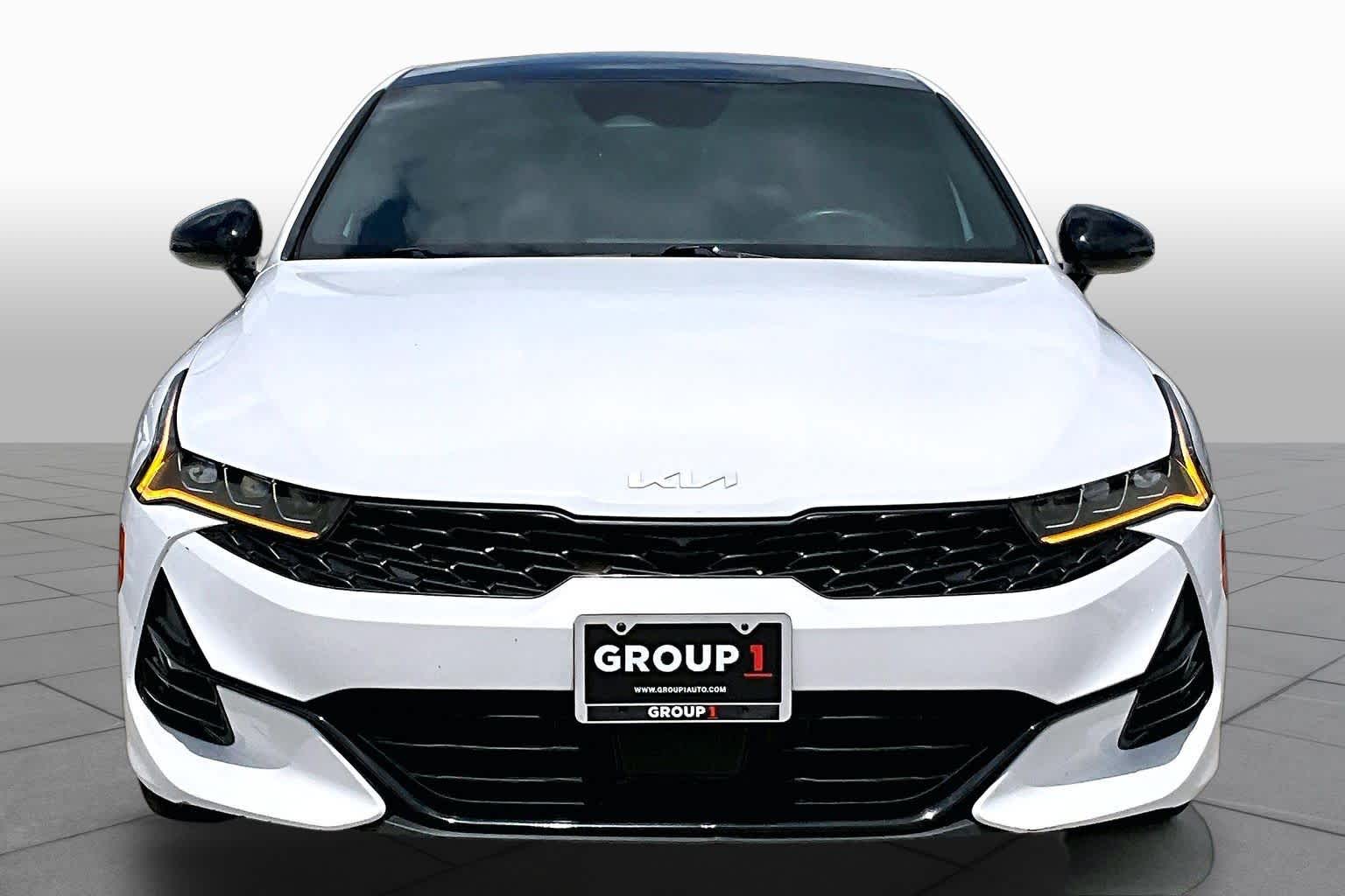 2022 Kia K5 GT-Line Glacial White Pearl at HGreg Houston