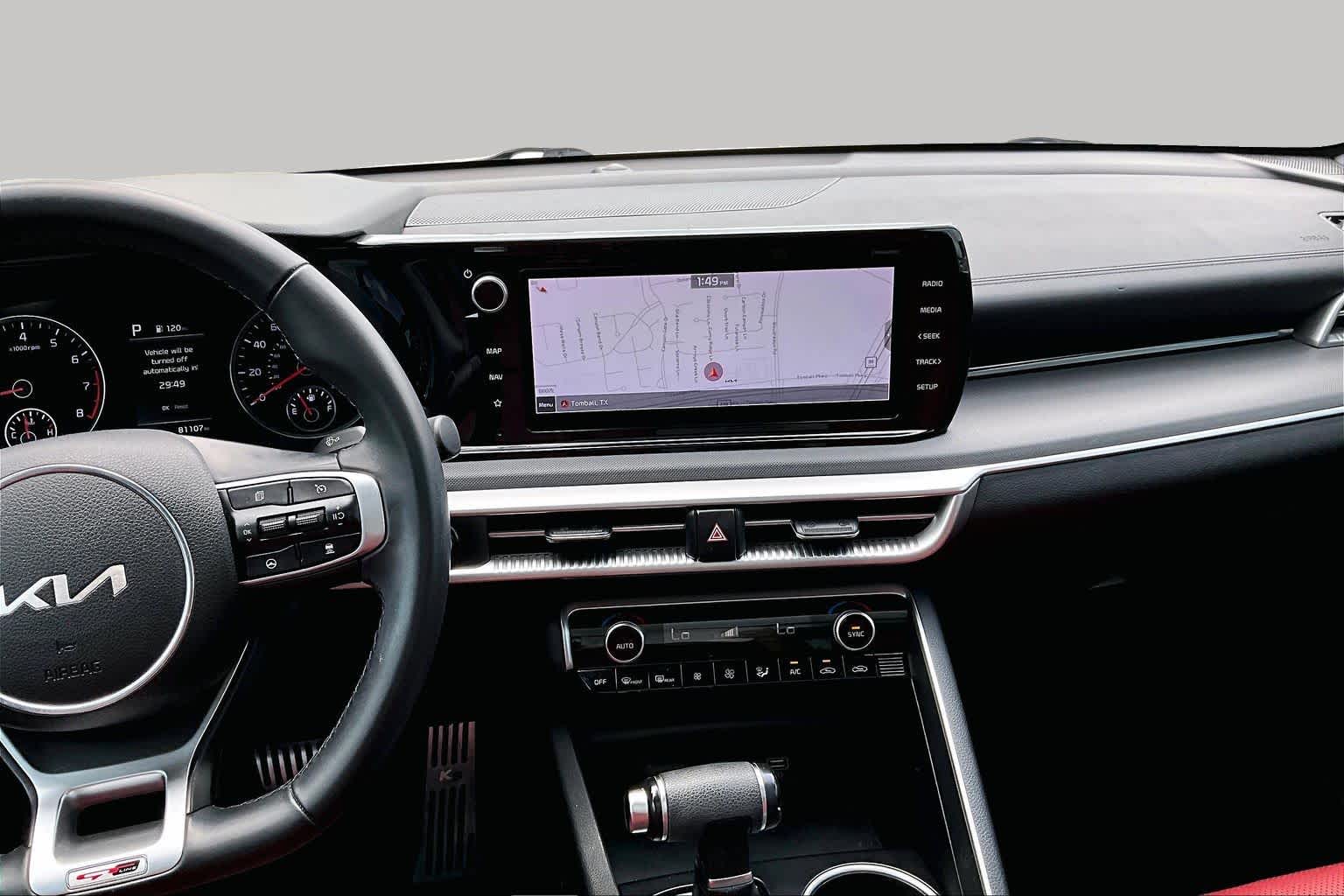 2022 Kia K5 GT-Line Glacial White Pearl at HGreg Houston