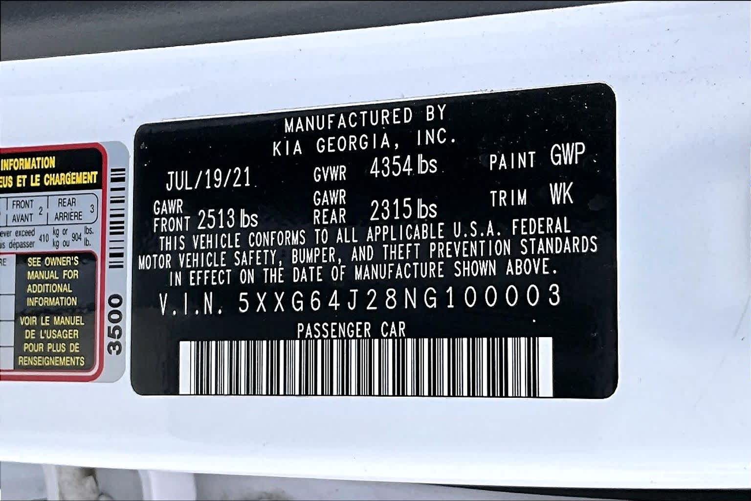 2022 Kia K5 GT-Line Glacial White Pearl at HGreg Houston