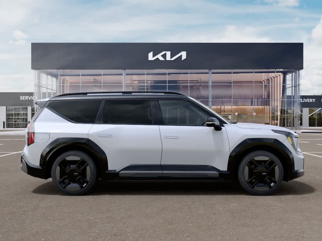 2026 Kia EV9 GT-Line Glacial White Pearl/Ebony Black Roof at Beck & Masten Kia