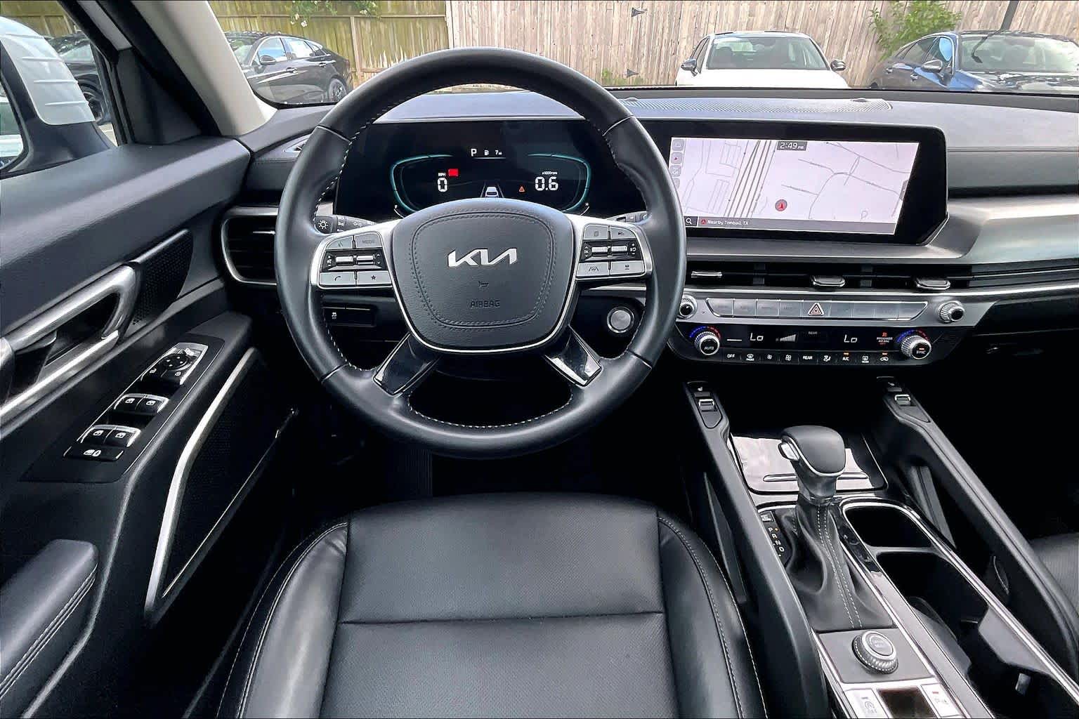 2023 Kia Telluride S Glacial White Pearl at Westside Kia