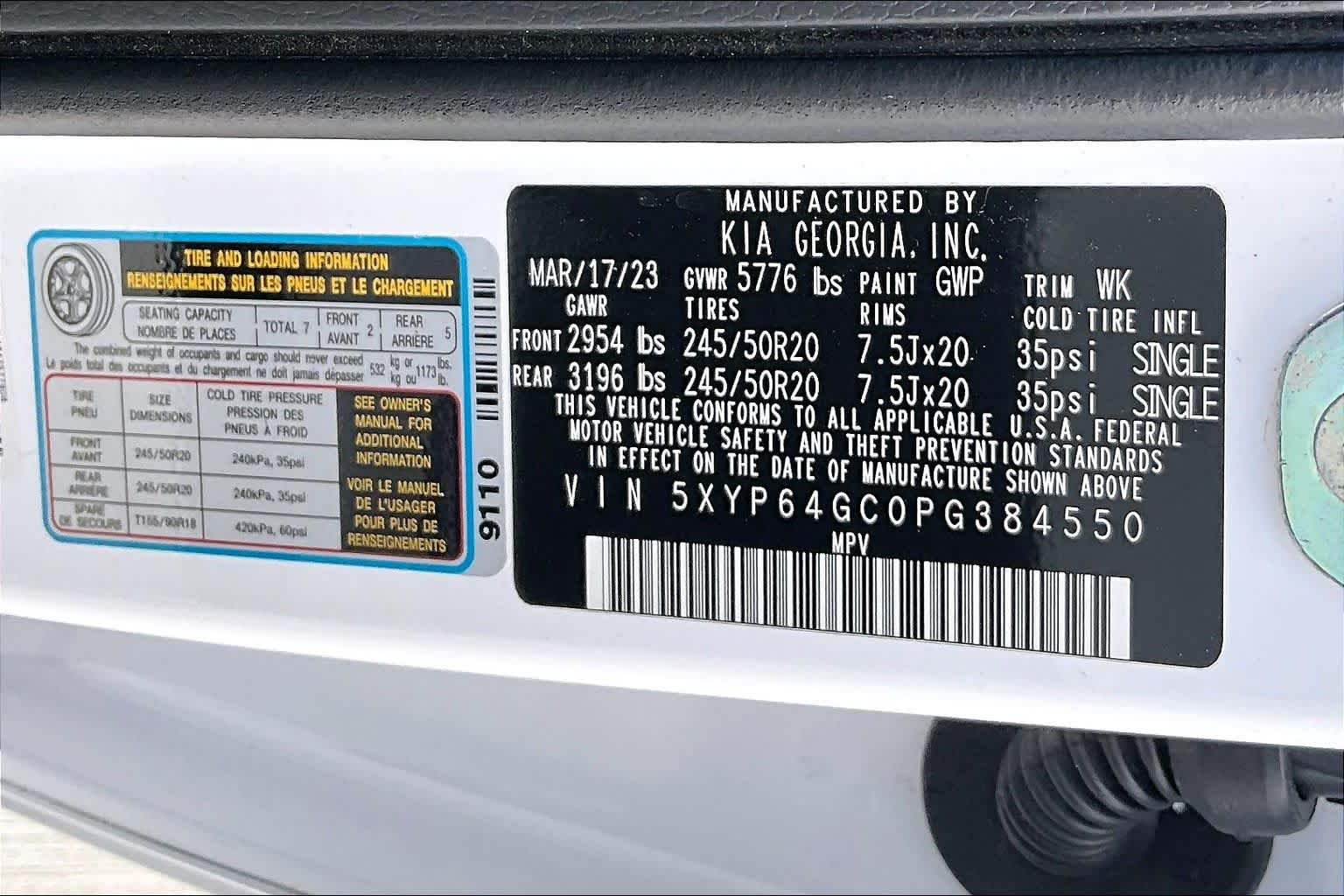 2023 Kia Telluride S Glacial White Pearl at Westside Kia